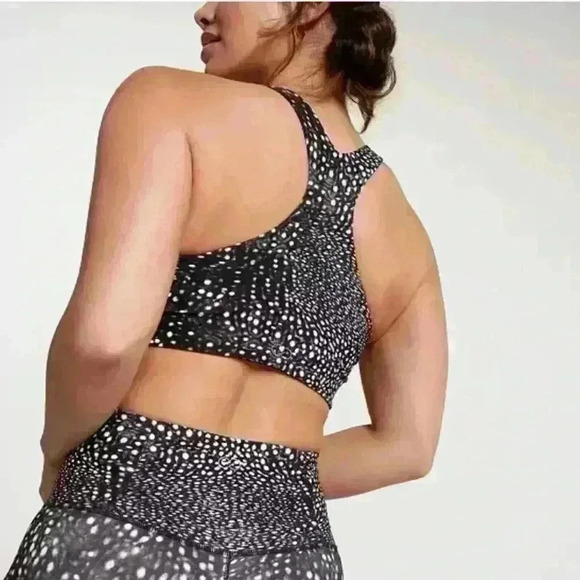 NWT Calia Women's Sports Bra Essentials Cinch Front Polka Dot XS Stretch - Picture 5 of 6